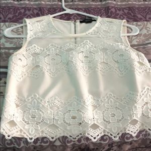 White Crop Top